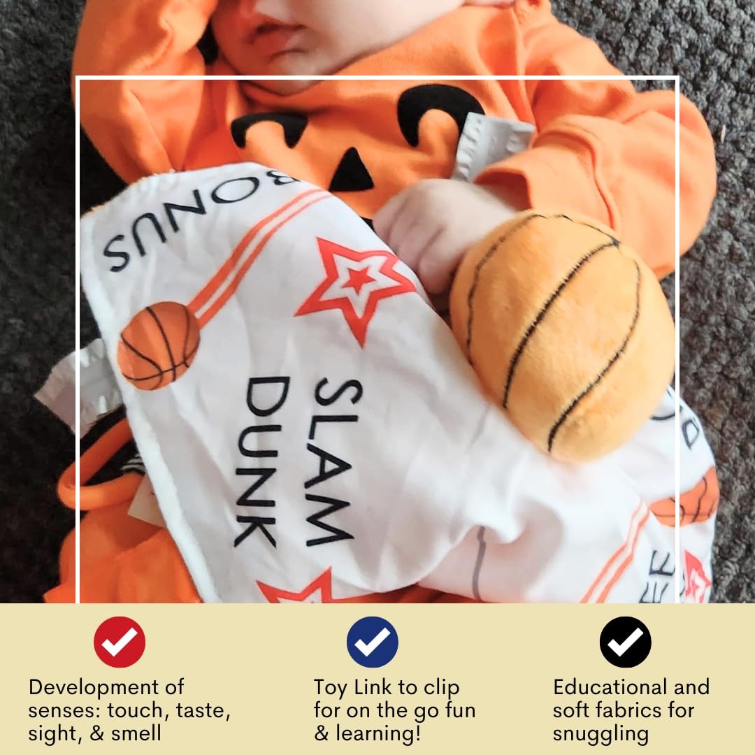 The Learning Lovey sensory-tactile-play supports exploration across all five senses on the go