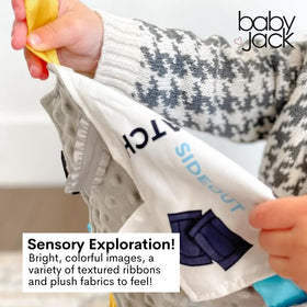 The Learning Lovey volleyball pattern supports shape and color learning