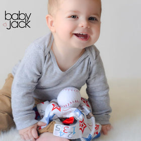 The Learning Lovey washable cover allows easy cleaning after messes