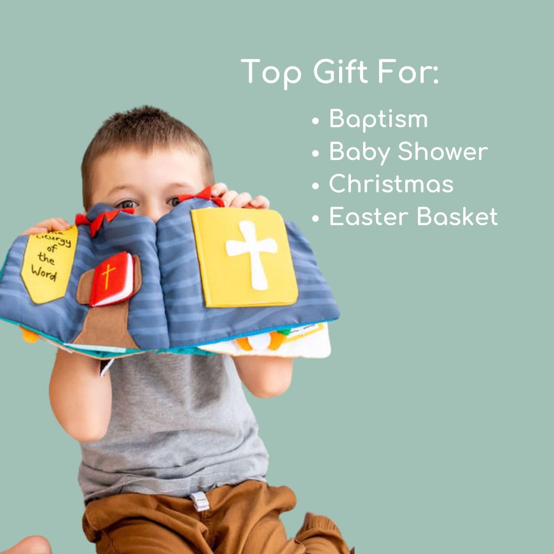 The Little Rose Shop quiet book makes a thoughtful baptism gift for kids.