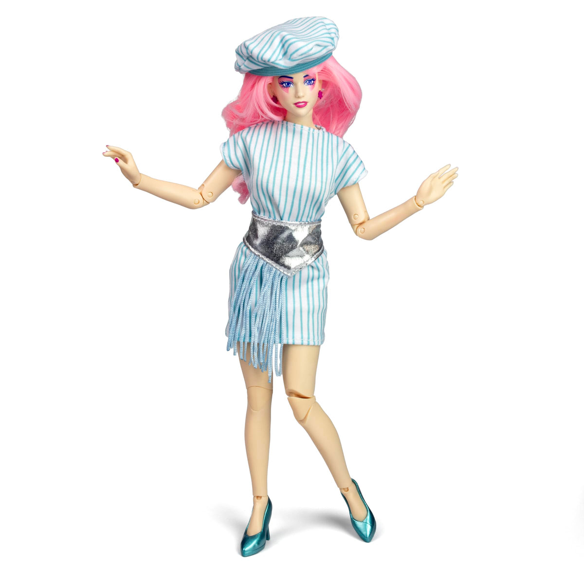 The Loyal Subjects Jem doll VIP accessory pack showcases the character's collectible vibe and versatile styling.
