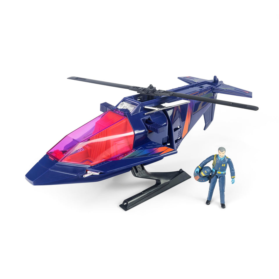 The Loyal Subjects M.A.S.K. High Tech Helicopter rotor action for dynamic play.