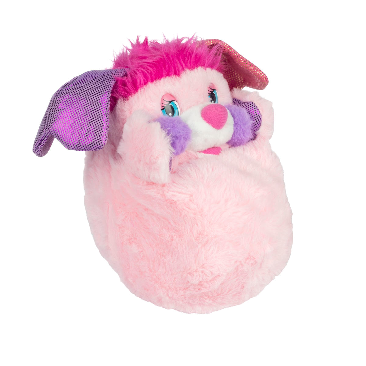 The Loyal Subjects Poppples Party Plush flip transform in action to a ball