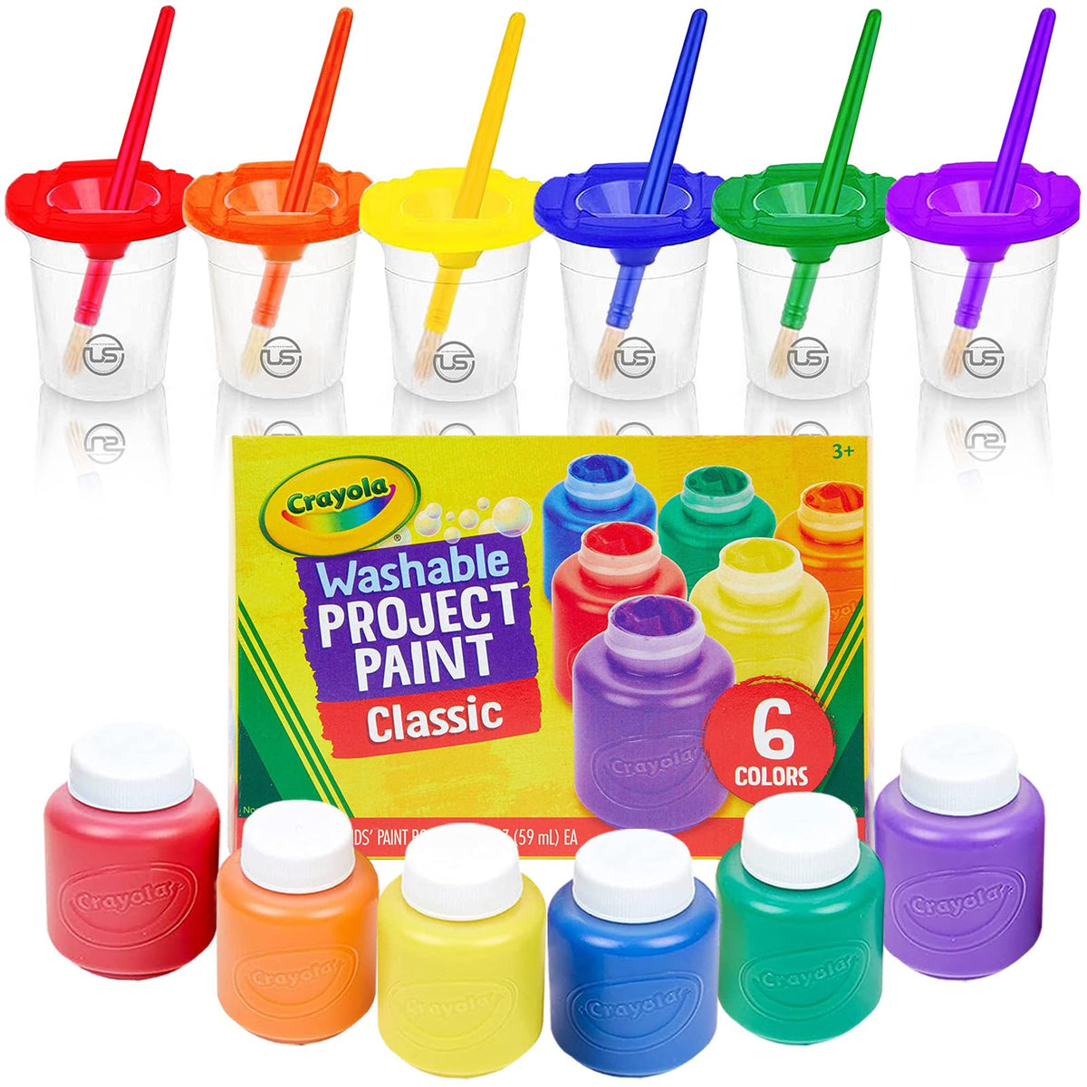 The Mega Deals kids paint set with color palettes for vibrant finger painting