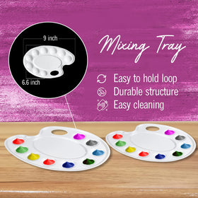 The Mega Deals Kids Painting Set surface-friendly brushes support soft strokes.