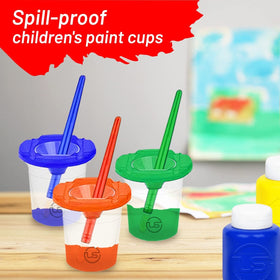 The Mega Deals non-toxic washable paint cleans up easily after play