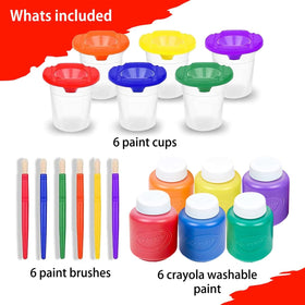 The Mega Deals paint cups with lids keep paints fresh and mess-free