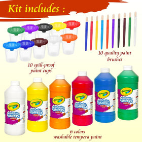 The Mega Deals paint cups with lids keep paints fresh and mess-free for busy classrooms