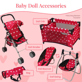 The New York Doll Collection durable doll accessories set, built for daily pretend play