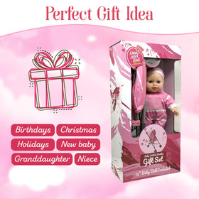 The New York Doll Collection foldable stroller – compact storage after playtime.