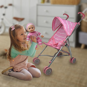 The New York Doll Collection imaginative play – ideal for caregiving pretend scenarios with friends.