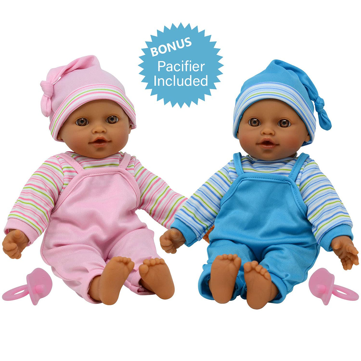 The New York Doll Collection 12-inch size fits small hands for gentle pretend play.