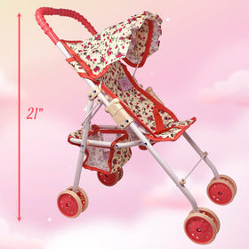 The New York Doll Collection built-in seatbelt keeps dolls secure during rides.