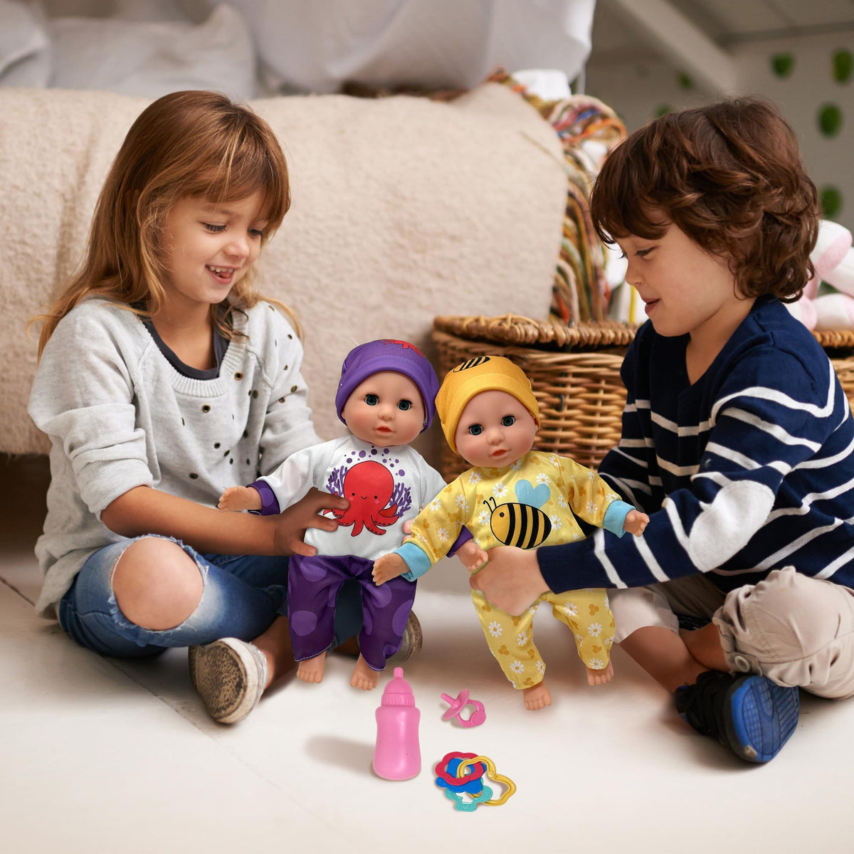 The New York Doll Collection portable wardrobe helps organize outfits on the go