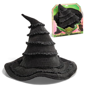 The Noble Collection Elphaba Hat front view shows authentic cosplay detail for young fans.