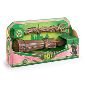 Display-ready Elphaba's Broom from The Noble Collection makes a striking Wicked tribute