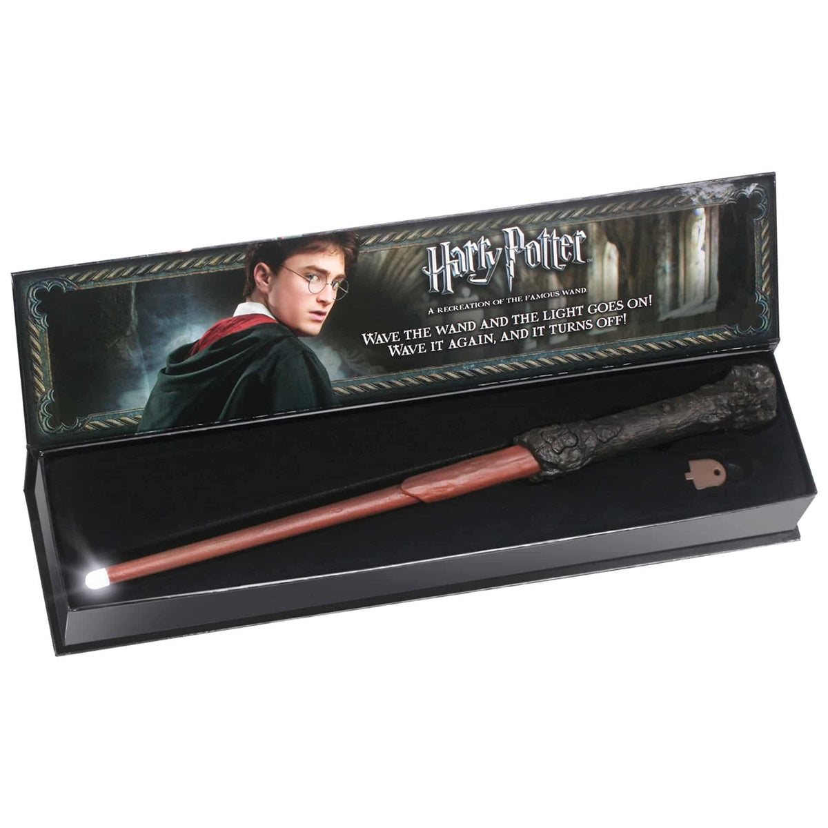 The Noble Collection Illuminating Wand quality finish — premium craftsmanship for collectors
