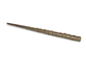 The Noble Collection Hermione Granger Illuminating Wand includes battery cap removal for authentic setup.