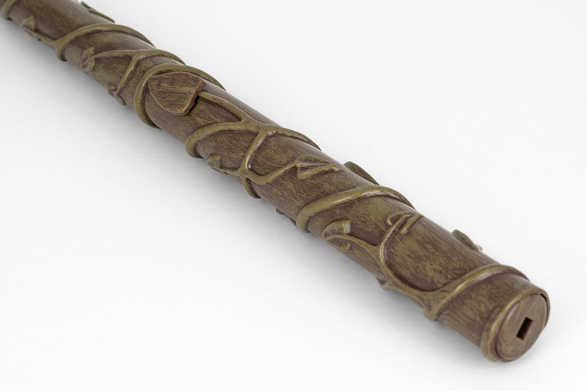 The Noble Collection Hermione Granger Illuminating Wand brightness control supports scene variation.