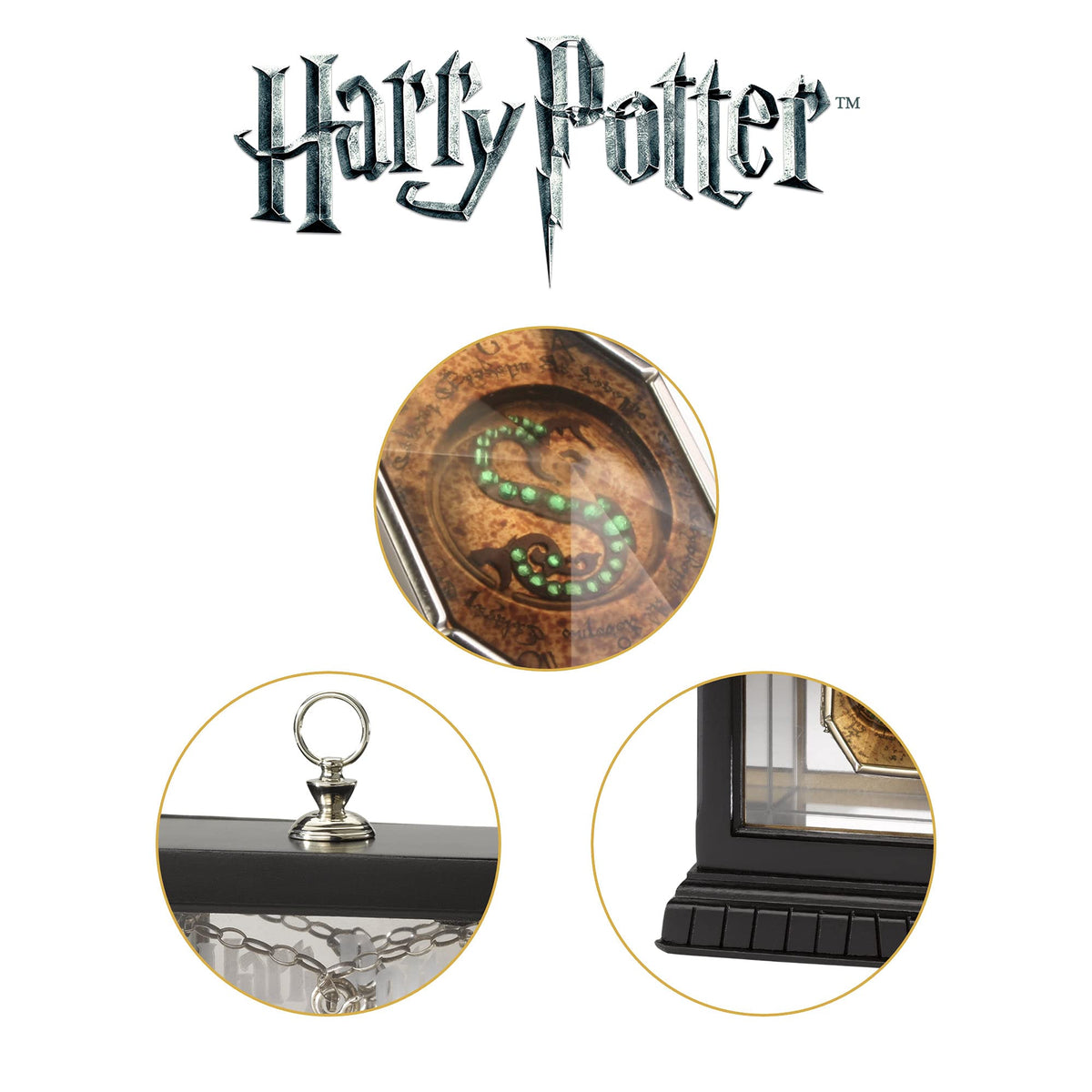 Horcrux Locket clasp and chain detail by The Noble Collection.