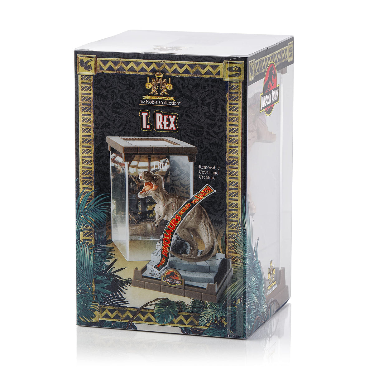 The Noble Collection Jurassic Park Tyrannosaurus Rex collectible set for fans