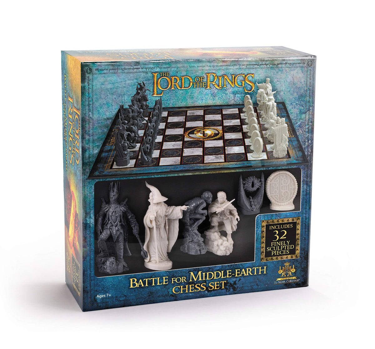 The Noble Collection Aragorn chess piece, ready for strategic tabletop use and display.