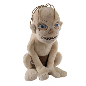 The Noble Collection Gollum plush front view with soft fabric for display or cuddle