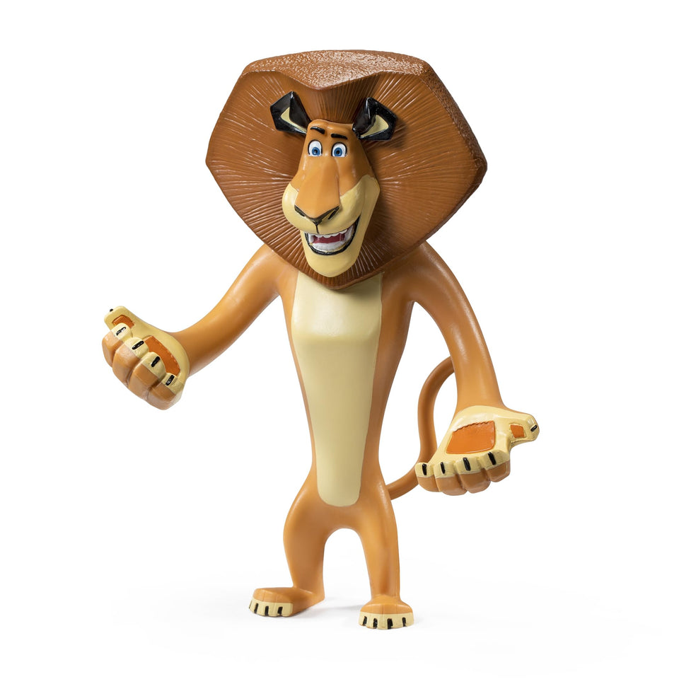 The Noble Collection Madagascar Alex bendable figure for display and imaginative play