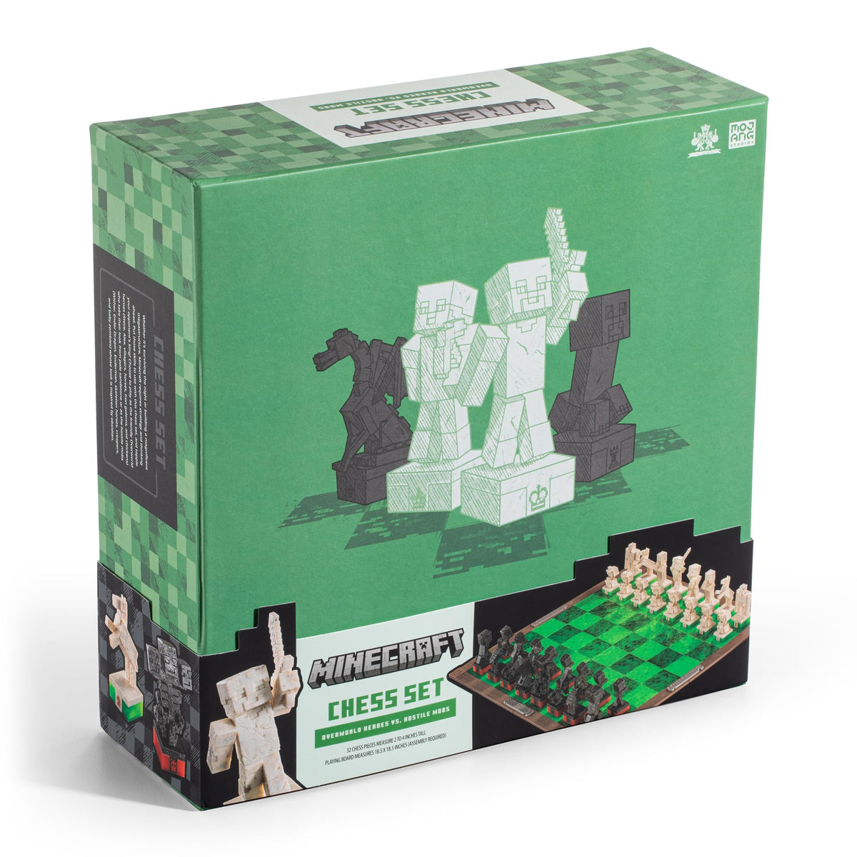 The Noble Collection Minecraft Chess Set easy assembly and compact storage
