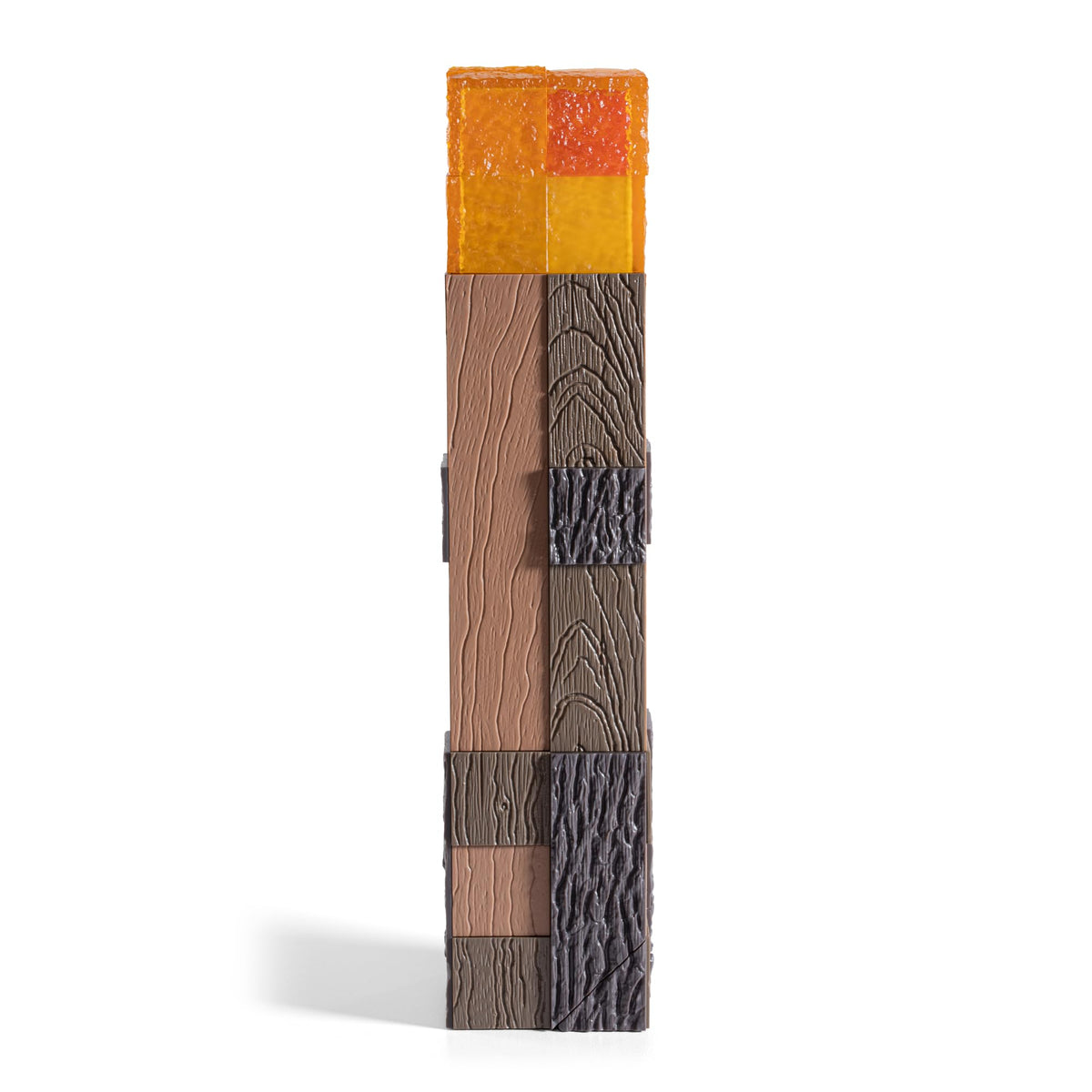 The Noble Collection Minecraft Torch hinged base supports stable desktop or wall placement.
