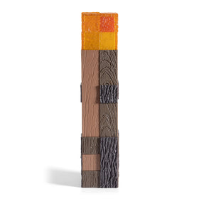 The Noble Collection Minecraft Torch hinged base supports stable desktop or wall placement.