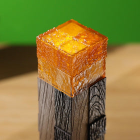 The Noble Collection Minecraft Torch realistic flicker without coal or charcoal.