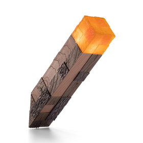 The Noble Collection Minecraft Torch wall-mount ready for easy display.