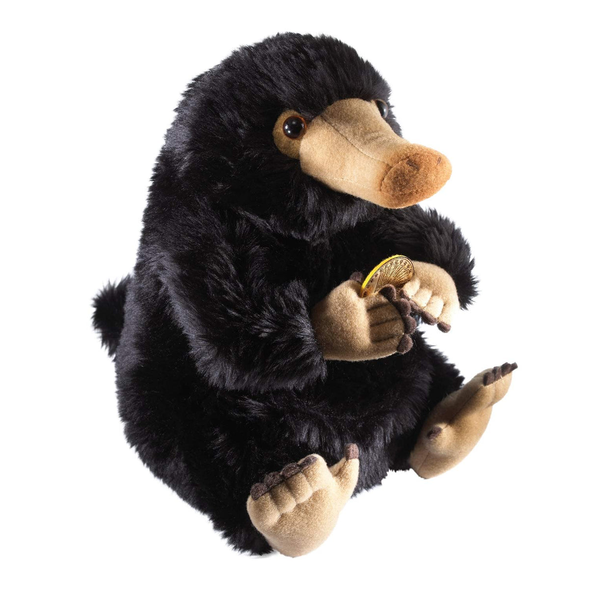 The Noble Collection Niffler Plush front view for shelf display.