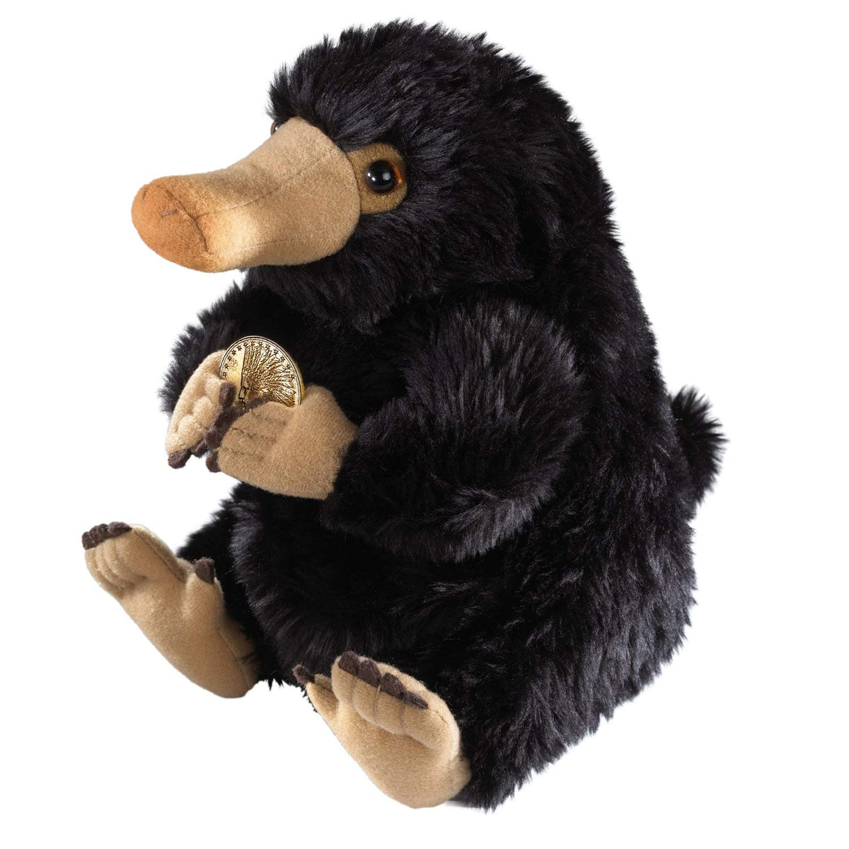 The Noble Collection Niffler Plush packaging shot for collectors.