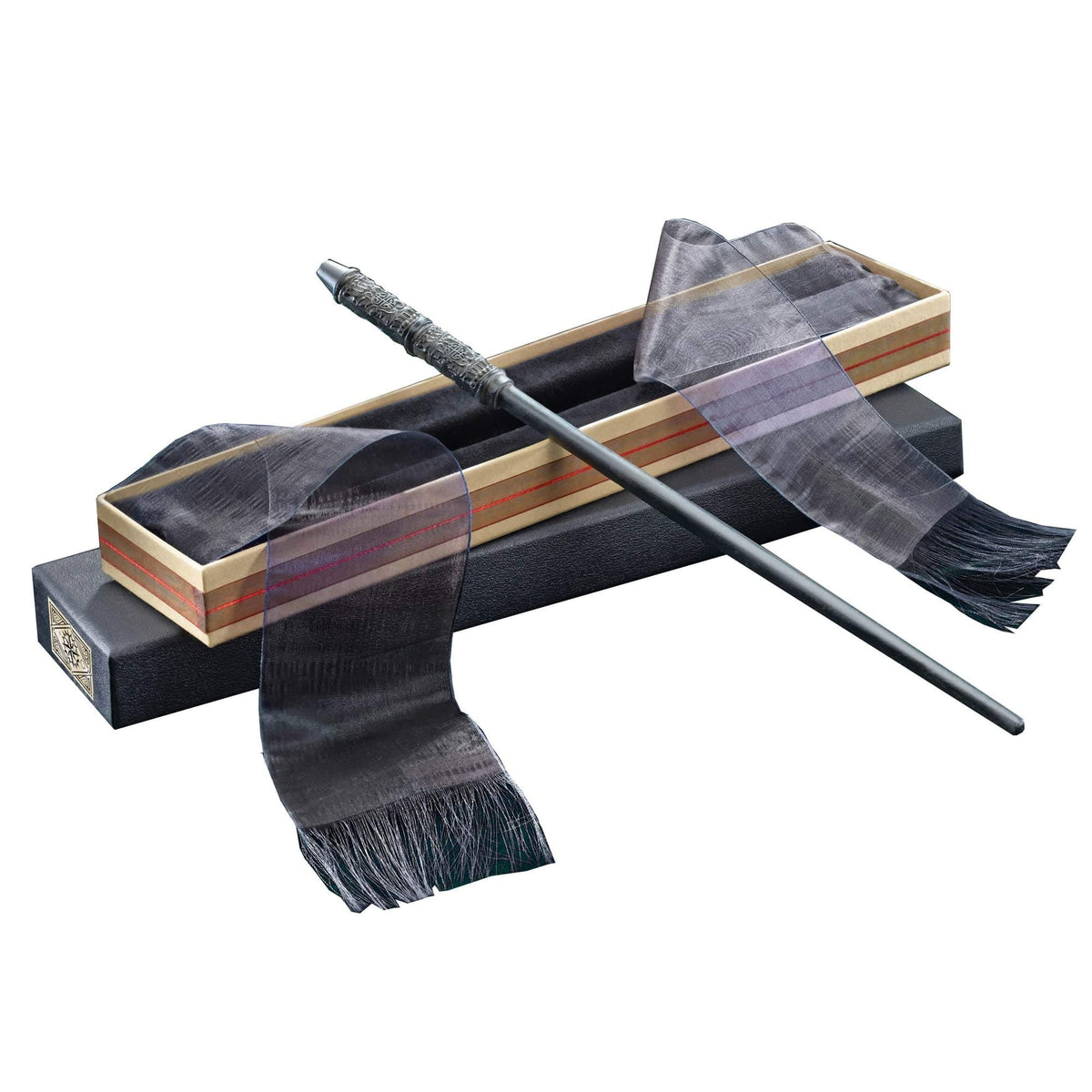The Noble Collection Snape wand in Ollivander's box, ideal for display by fans.