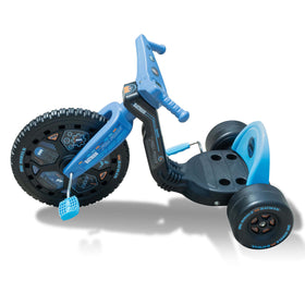 The Original Big Wheel Batman family play image conveys shared outdoor joy.