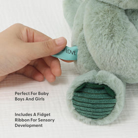 Side view of Ace the Dino showing a friendly 10-inch size for kids.