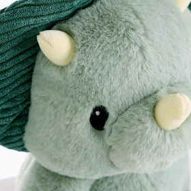Soft velour accents on Ace for tactile sensory play and cuddling.