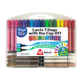The Pencil Grip Magic Tri Stix rainbow colors markers for classroom and home art projects