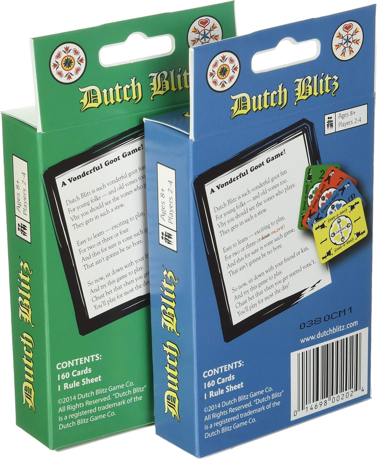 The Perfect Pair storage bag keeps Dutch Blitz components organized