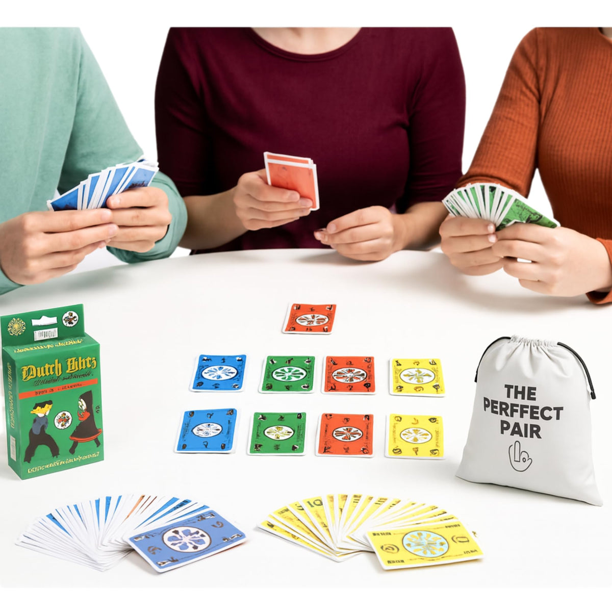 The Perfect Pair Dutch Blitz bundle ready for group play and easy travel