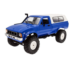 The Perseids RC Rock Crawler front view with LED headlights for night driving