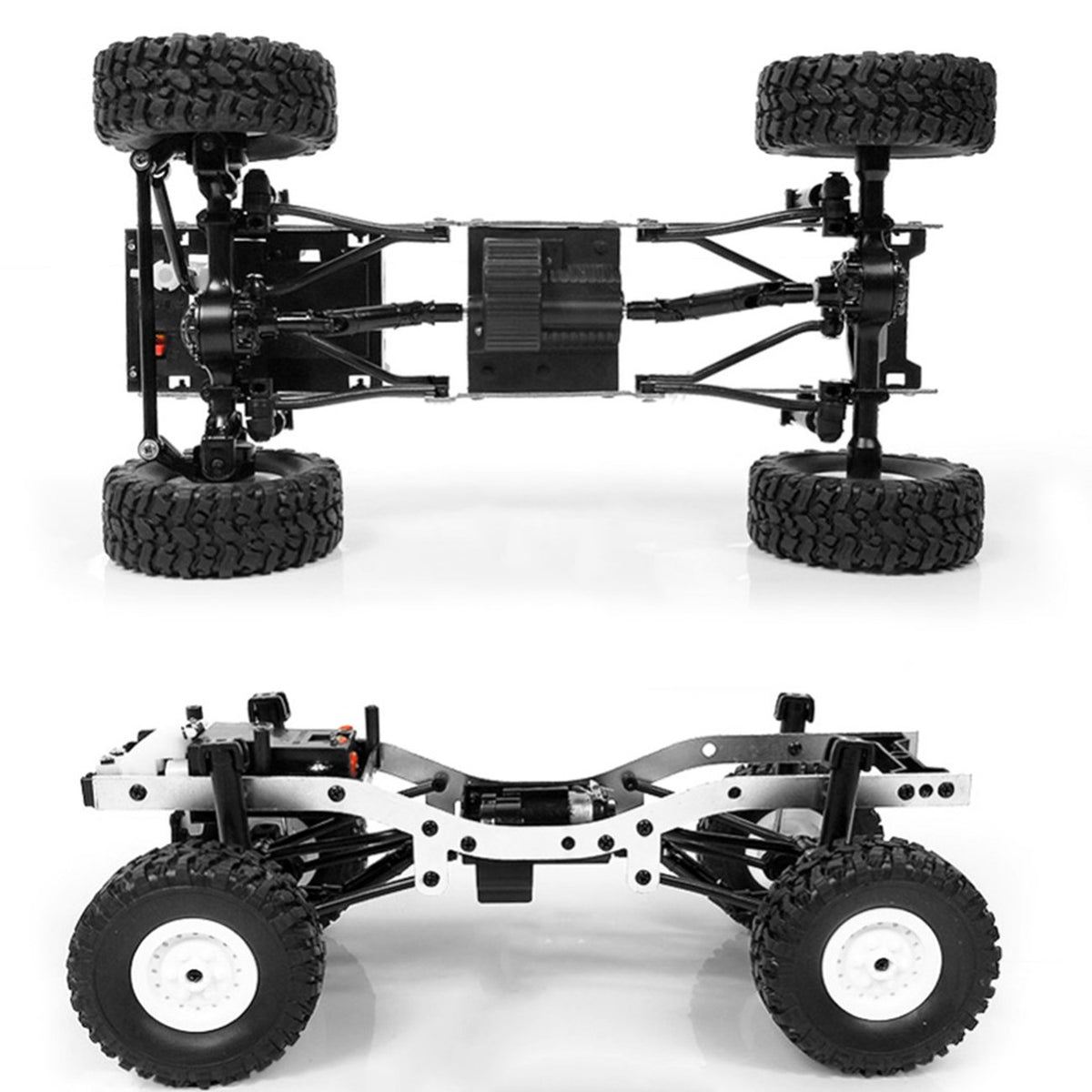 The Perseids RC Rock Crawler LED lights illuminate the night trail