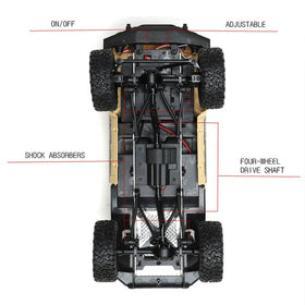 The Perseids RC Rock Crawler with spare tire ready for trails