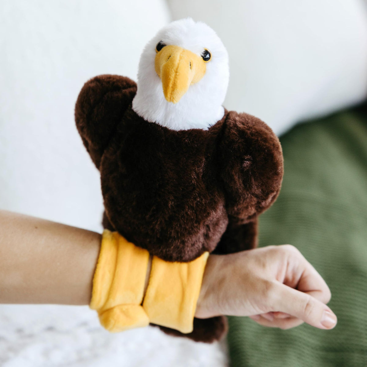 The Petting Zoo recycled-material bald eagle plush crafted to endure all-day play