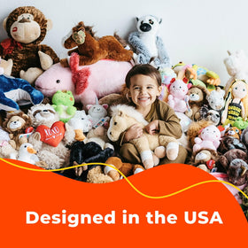 The Petting Zoo cheetah plush is eco-friendly, crafted from recycled bottles.