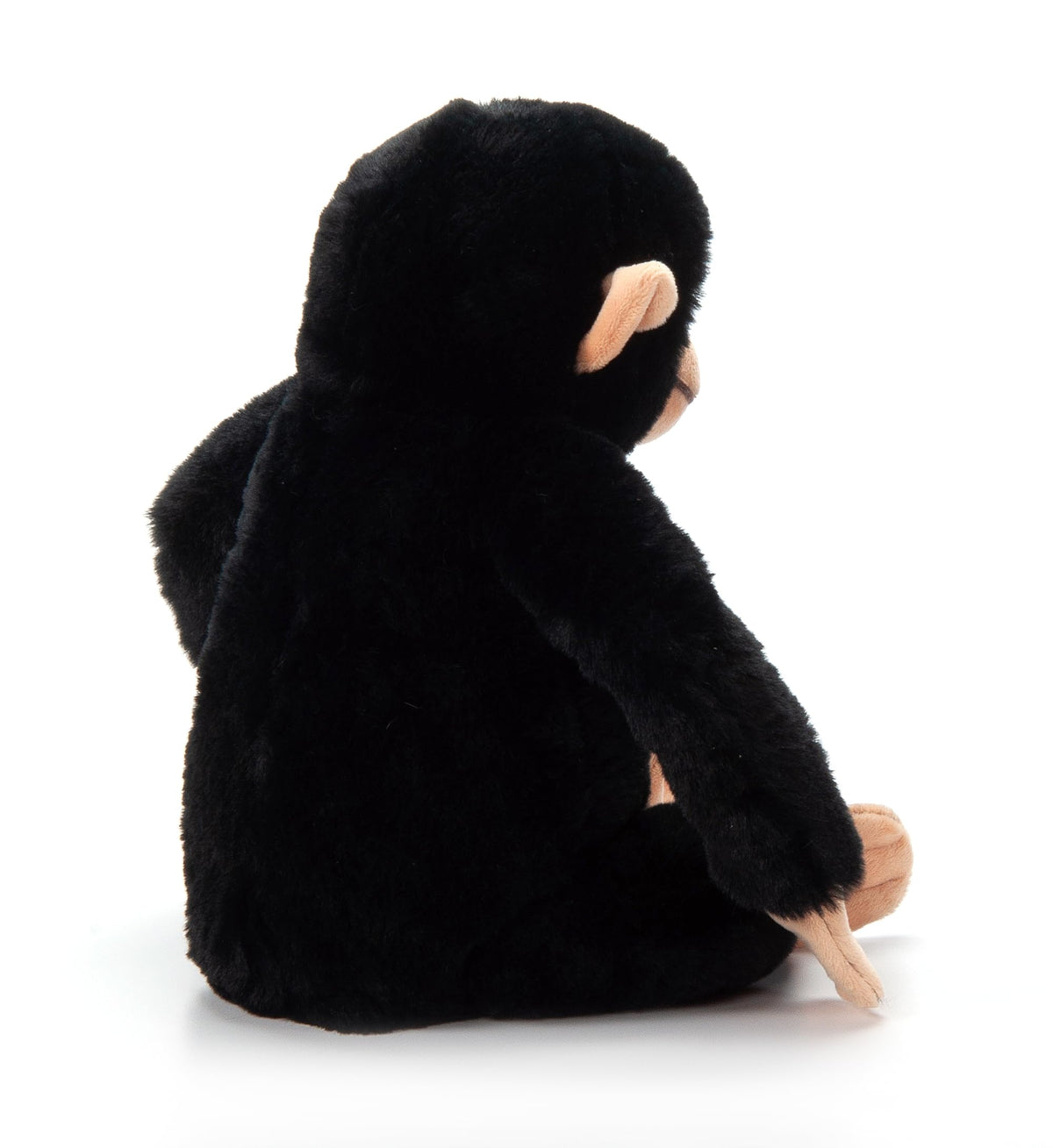 The Petting Zoo chimp plush long arms for cuddles.