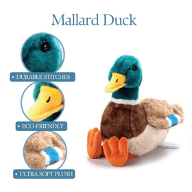 The Petting Zoo duck plushie sturdy stitching ensures lasting hugs.