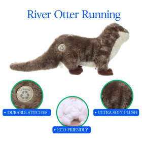 The Petting Zoo otter plush with durable stitching for lasting hugs.